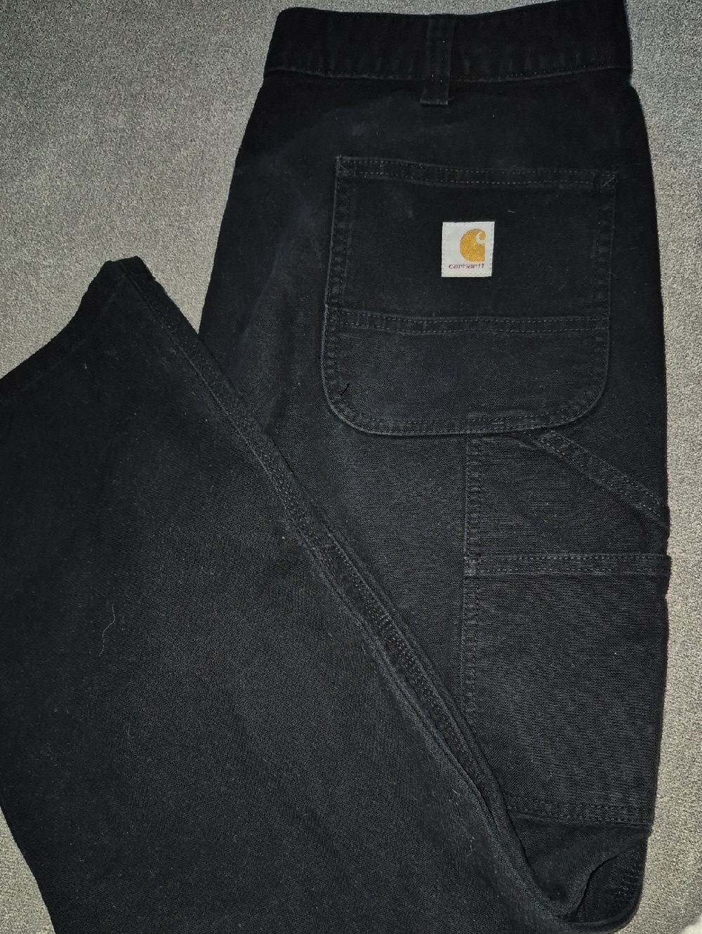 Carhartt Men’s Black Relaxed Carpenter Jeans